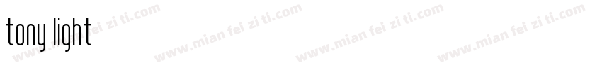 tony light字体转换